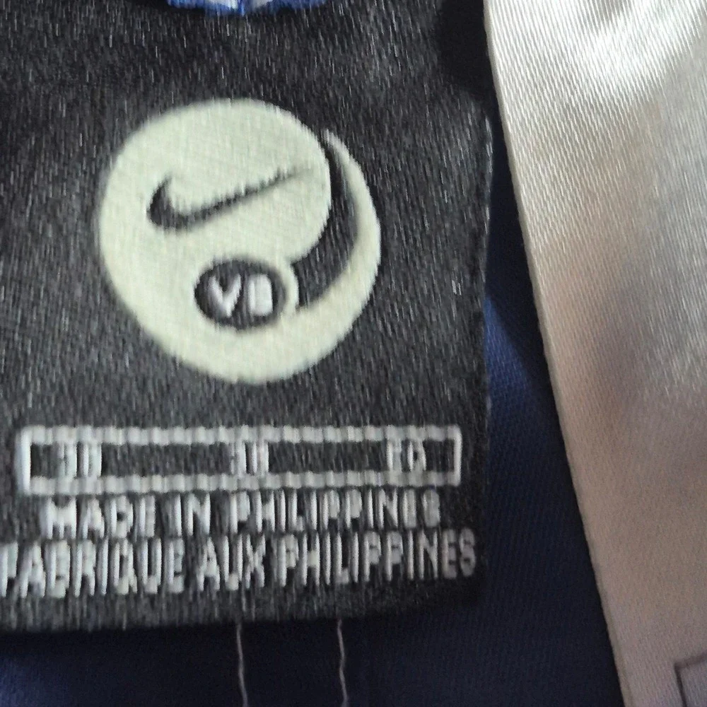 Vintage Nike VB Volleyball Board Shorts Mens Blue Nylon Cargo Swim Y2K 2000s